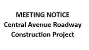 DPW Central Avenue roadway construction project 2015