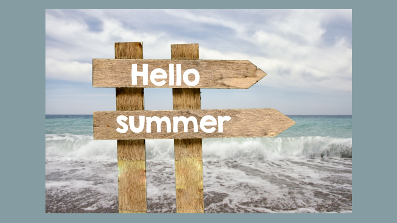 Hello Summer sign