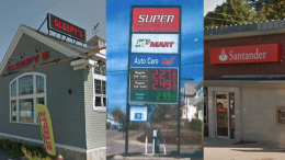 Signs in Milton. Super Petroleum sign from applicant's public proposal.