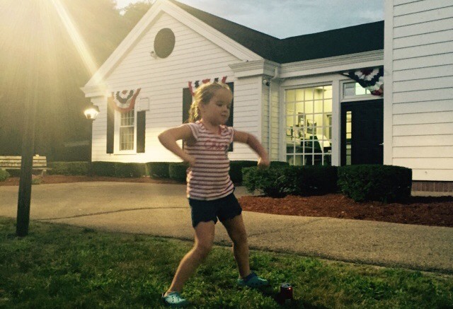 Rocking out at National Night out with the Milton Police, 2015