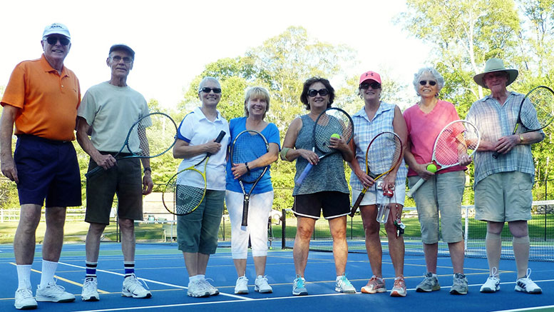 Milton neighbors enjoy round robin tennis at Fuller Village