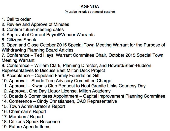 Sept 29 plane noise meeting agenda