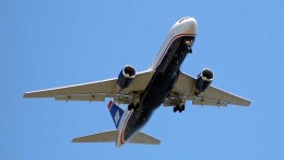 Plane with blue sky