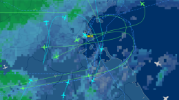 Plane traffic map