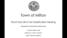 2016 Tax Classification Hearing