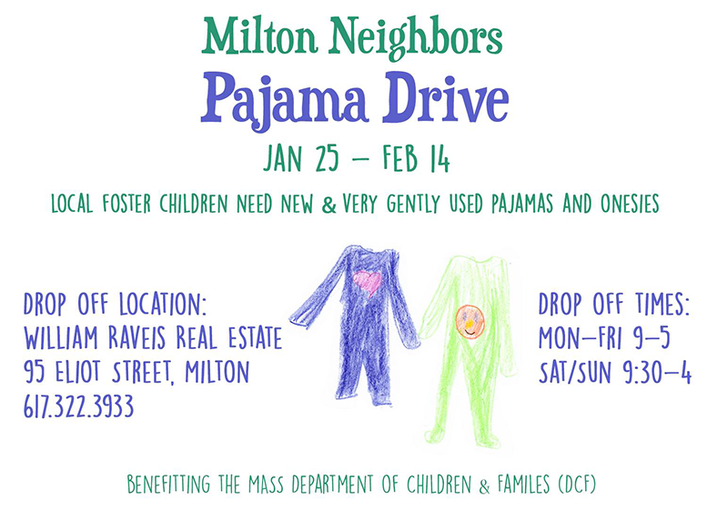 Milton Neighbors pajama drive