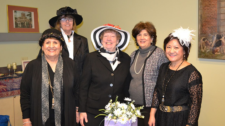 Members of the Milton Woman's Club who donated the china for the MIlton Downton Abbey tea