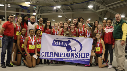 Milton High School Girls Indoor Track and Field win MIAA Division IV States