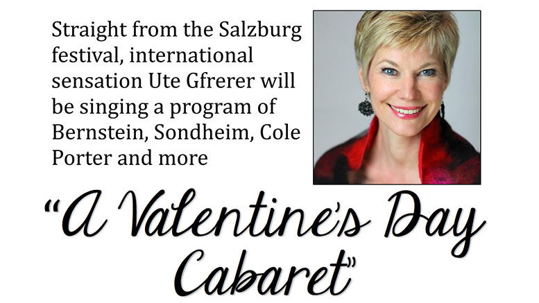 Valentine's Day Cabaret: Ute Gfrerer with pianist William Merrill