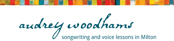 Audrey Woodhams teaches songwriting and voice lessons in Milton, MA