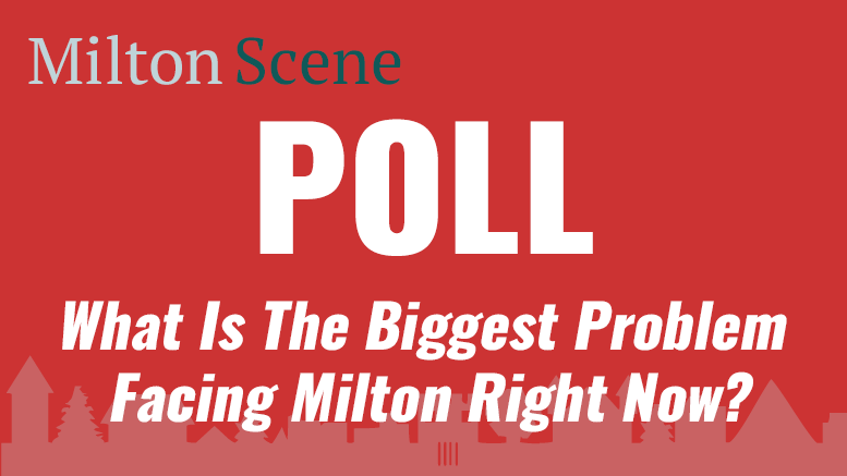 Poll: What is the biggest problem facing Milton right now?