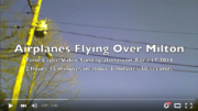 Milton resident posts time lapse video of airplanes over Milton on April 17