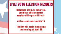 2016 LIVE! Milton election results on the Milton Scene