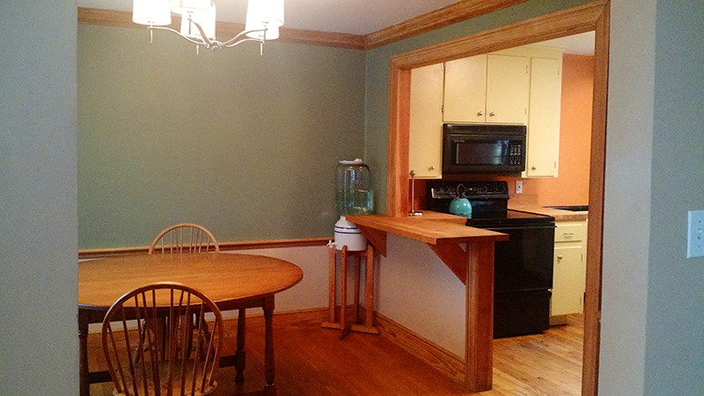 Home for sale: 94 Clapp Street, Milton MA, dining room and kitchen