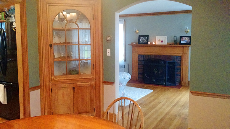 Home for sale: 94 Clapp Street, Milton MA, dining room built in hutch
