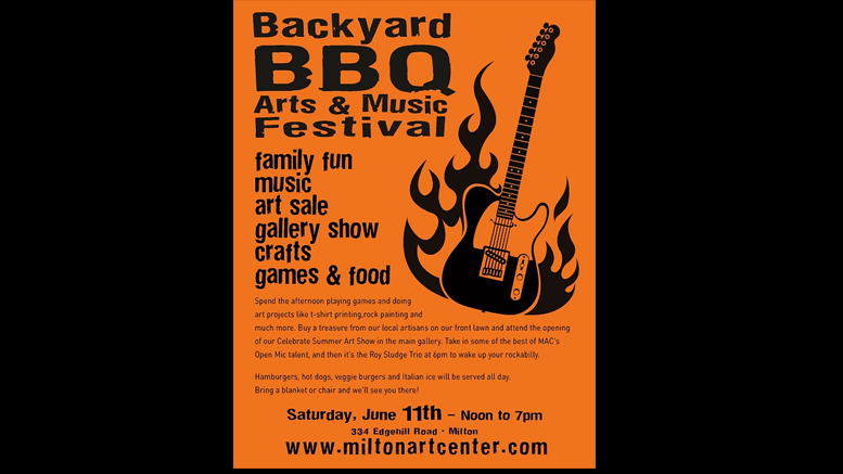 Backyard BBQ Music and Arts Festival to take place at the Milton Art Center on June 11
