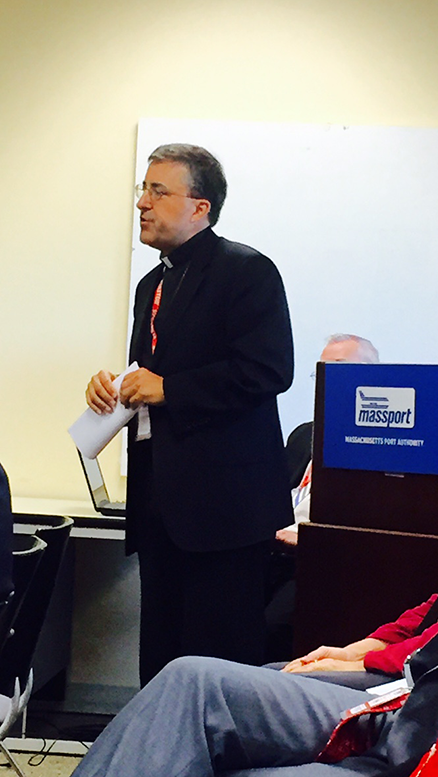 Fr. Bill Brown of the St. Joseph Retreat House in Milton informed the Massport Board that his retreat house was known as being the noisiest in the nation.