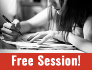 teen girl writing - free session!
