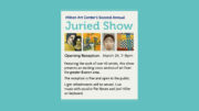 Milton Art Center to hold second annual Juried Show poster.