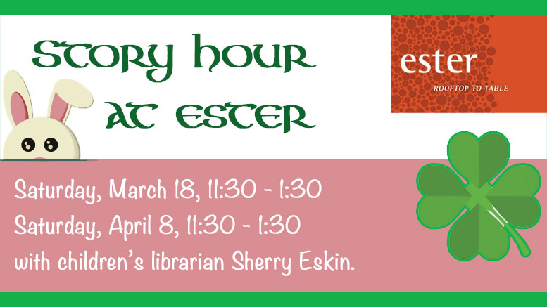 Story Hours to take place at ester March 18 & April 8