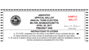 Sample ballot