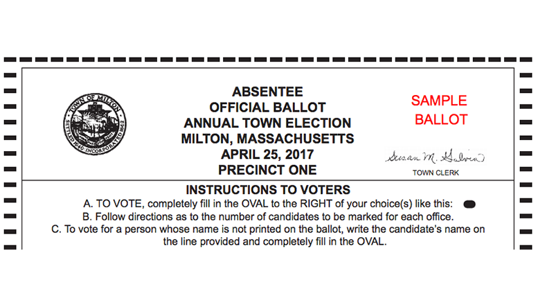 Sample ballot