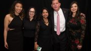 A group of people posing for a photo at the 2nd annual BE BOLD Conference for Women, hosted by Milton resident.