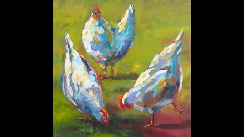 A painting by Artist Sue Hoy, of Milton