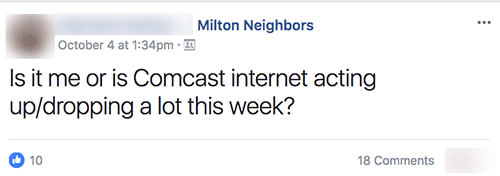 problems with comcast