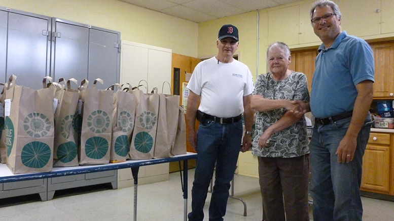 Cong. Beth Shalom of the Blue Hills delivered over 50 bags of food recently to the Milton Food Bank