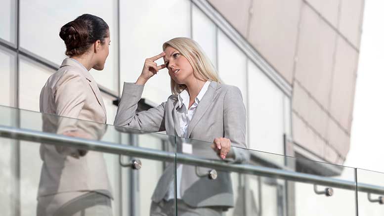 Women having a discussion or argument