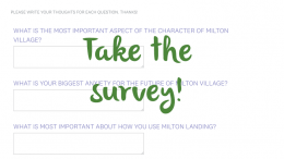 Online survey: Milton Village Zoning & Waterfront Study