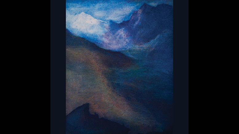 Shane Kier: View from the Schilthorn Aquatint