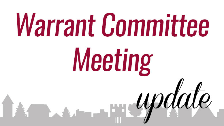 Warrant Committee meeting