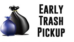 Early Trash Pickup Milton DPW