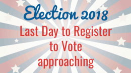 Last day to register to vote approaching