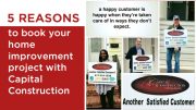 5 Reasons to book your home improvement project with Capital Construction