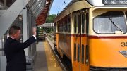 Rep. Dan Cullinane urges" keeping the Mattapan Trolley on the tracks" with petition