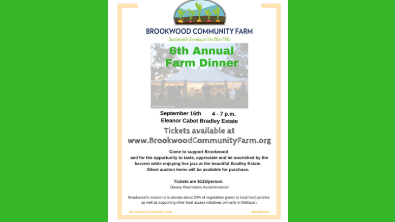 Brookwood Community Farm 6th Annual Farm Dinner