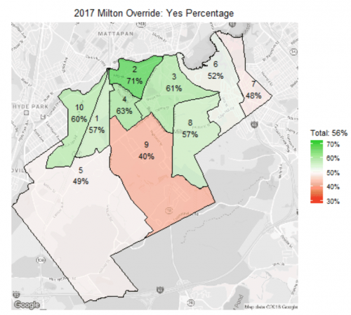 Jay Fundling Milton Elections map