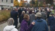 #ShowUpforShabat gathering at Congregation Beth Shalom of the Blue Hills. Photo by Doug Scibeck.