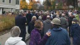 #ShowUpforShabat gathering at Congregation Beth Shalom of the Blue Hills. Photo by Doug Scibeck.