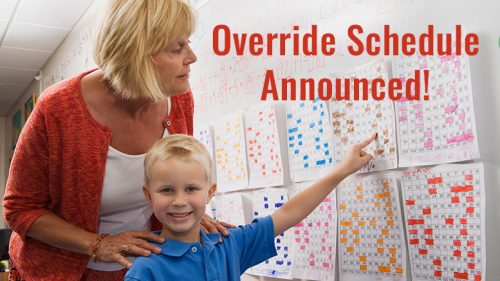 override schedule announced april fools