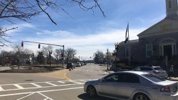 East Milton Square post office red light traffic