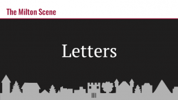 Milton Scene Letters to the Editor