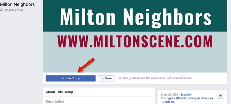 how to join milton neighbors