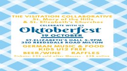 St. Mary's Oktoberfest flyer featuring The Visitation Collaborative of St. Elizabeth and St. Mary of the Hills
