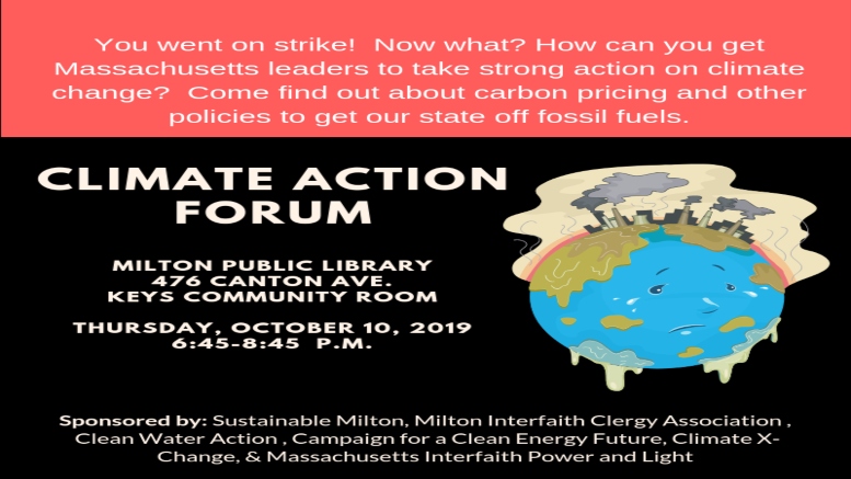 Join the Climate Action Forum on October 10, 2019.