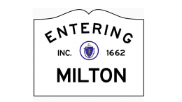 entering milton sign