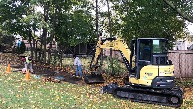 Work on Andrews Park stairs has begun